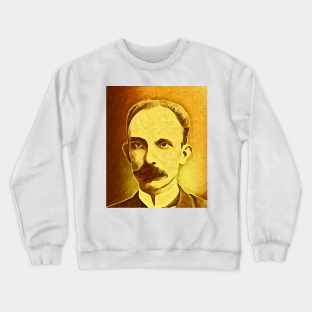 José Martí Golden Portrait | Jose Marti Artwork 8 Crewneck Sweatshirt by JustLit